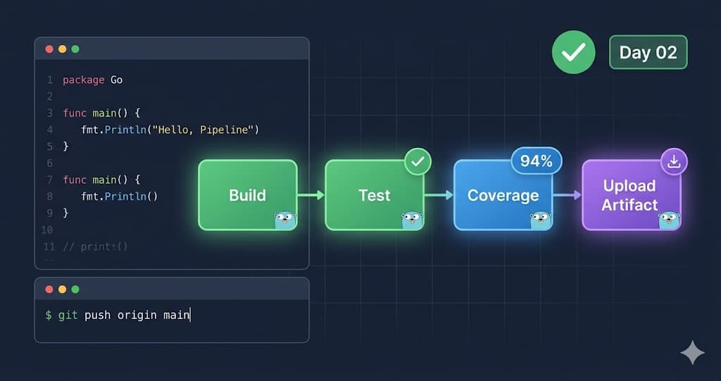 Hari 2: CI/CD Pipeline Auto Build & Test di GitHub