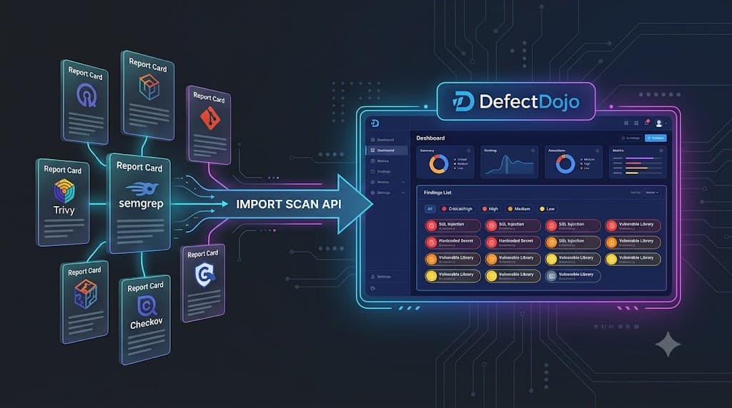 Hari 47: DefectDojo API — 7 Scans, 16 Findings Centralized