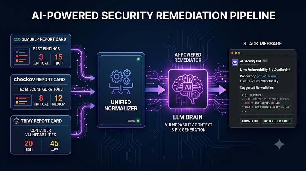 Hari 49: AI Remediation Node — LLM Auto-Summarize Scanner Findings ke Slack